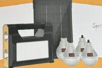 Rechargeable Solar Energy Generator & Lighting System Kit